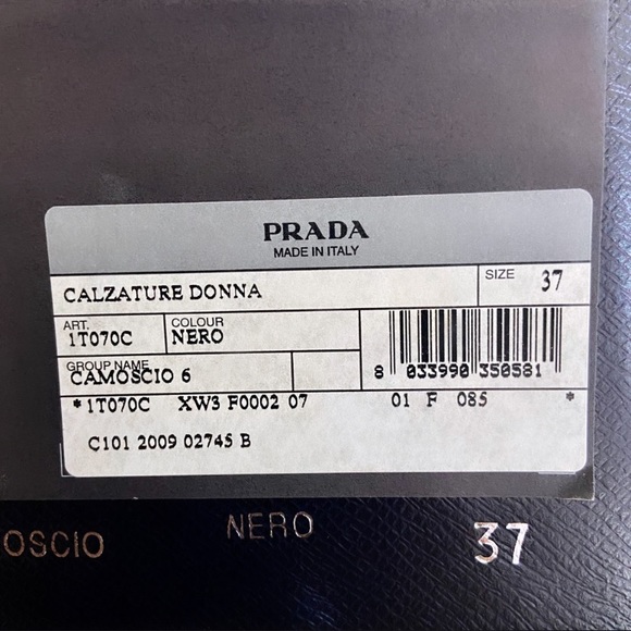 PRADA Calzature Donna Camoscio 6 - Ankle Booties Black Suede - Picture 8 of 9